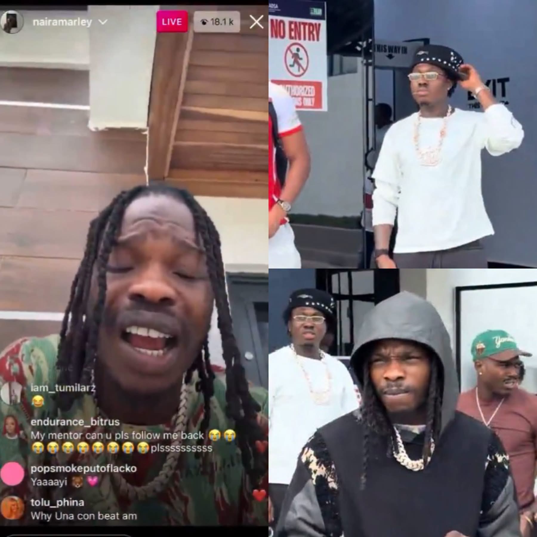 Naira Marley clears the air over his viral video with Zlatan, urging bloggers to stop spreading false information.
